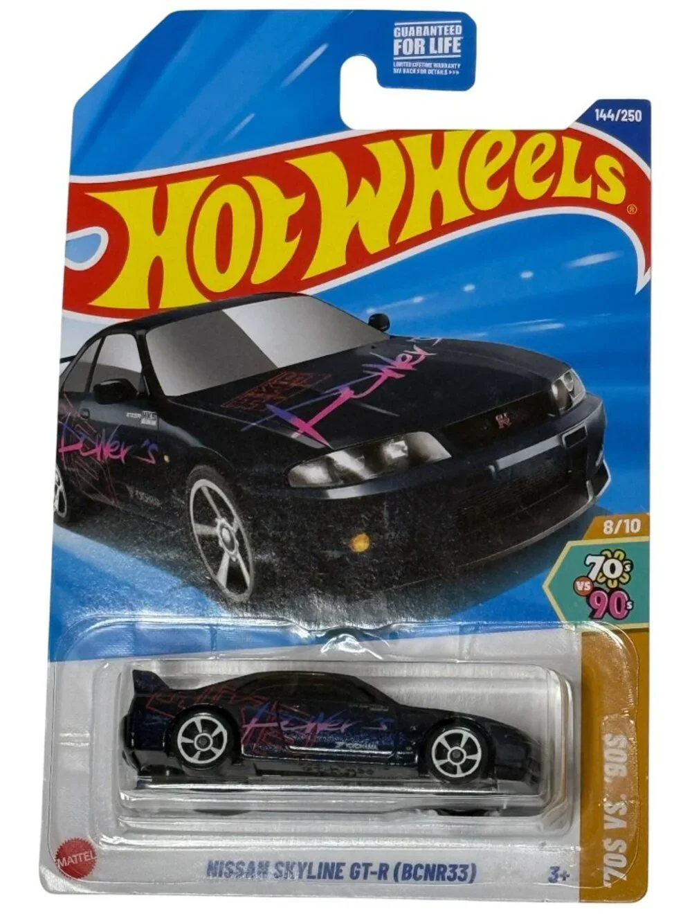 Hot Wheels Nissan Skyline GT-R R33 2025 70s vs 90s JDM Blue Diecast